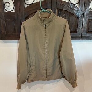 Brooks Brothers Khaki Harrington Jacket – Size 42 (Plaid Lining)